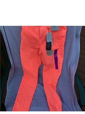 Denim&Co Neon Coral Skinny Jeans for size2.Stanley Tucci book.Madrid pitcher